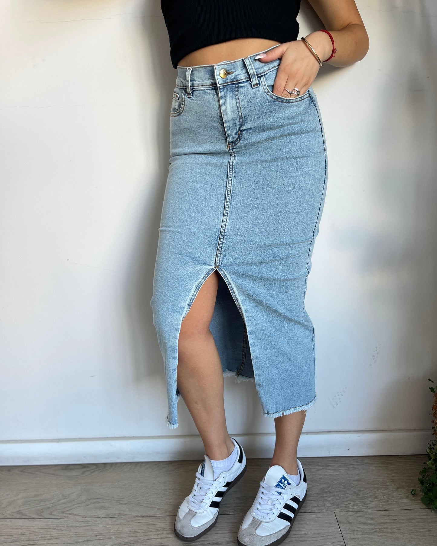 Falda denim long - clarita