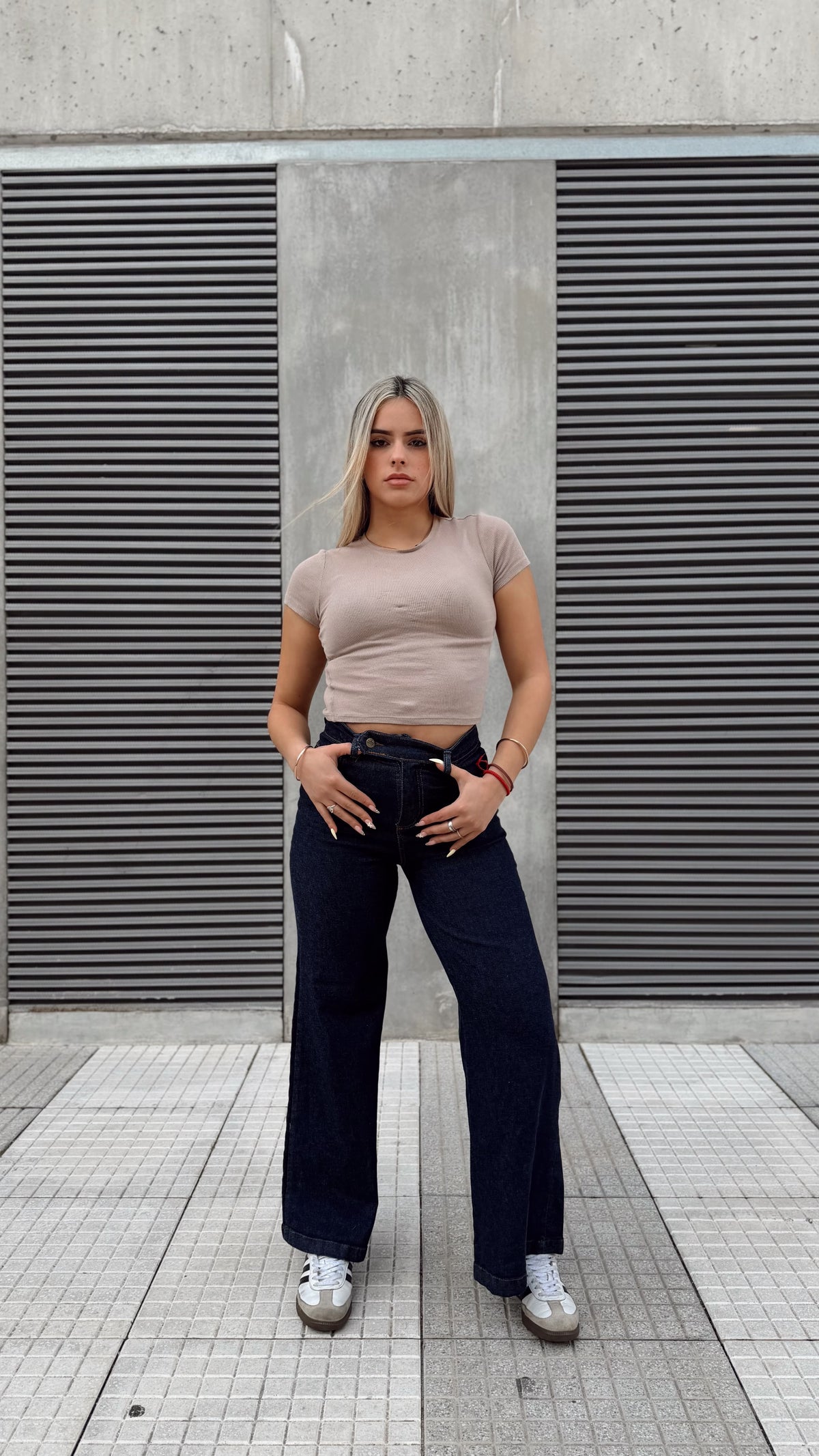 Jean flecha culotte - azul