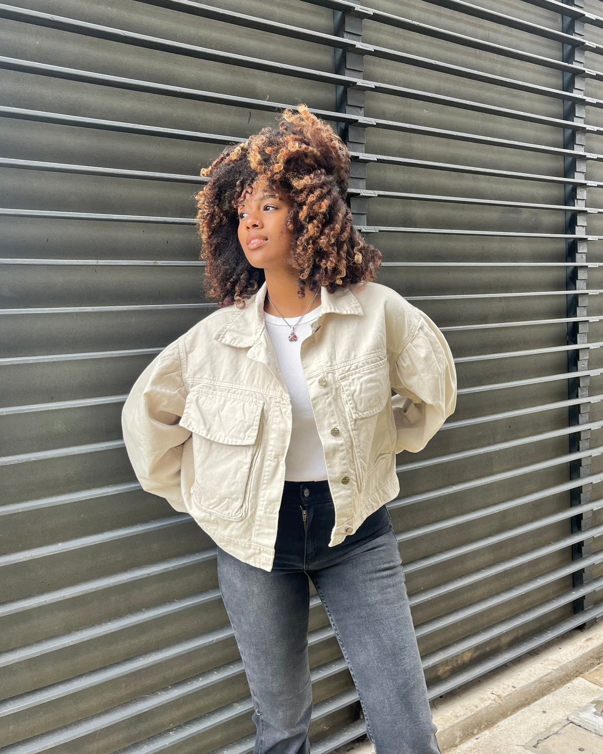 Campera princesa - crema