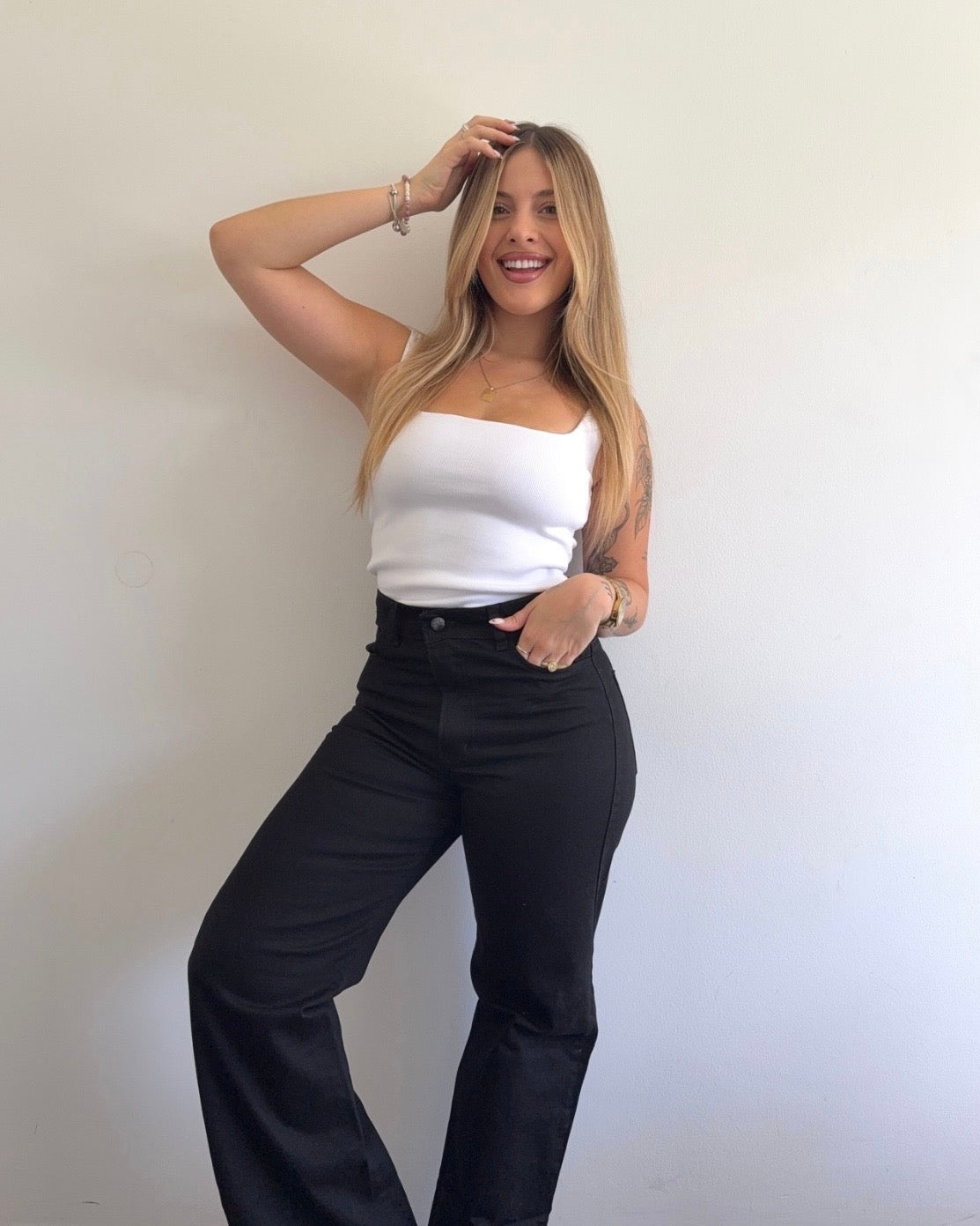 Jean wide - negro