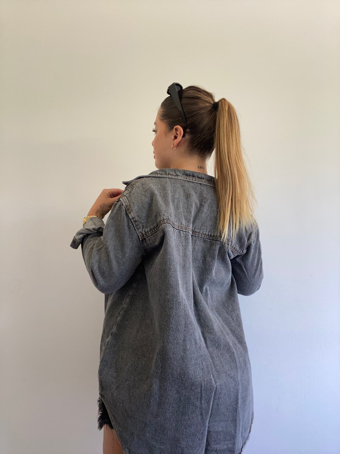 Sobrecamisa Jean gris