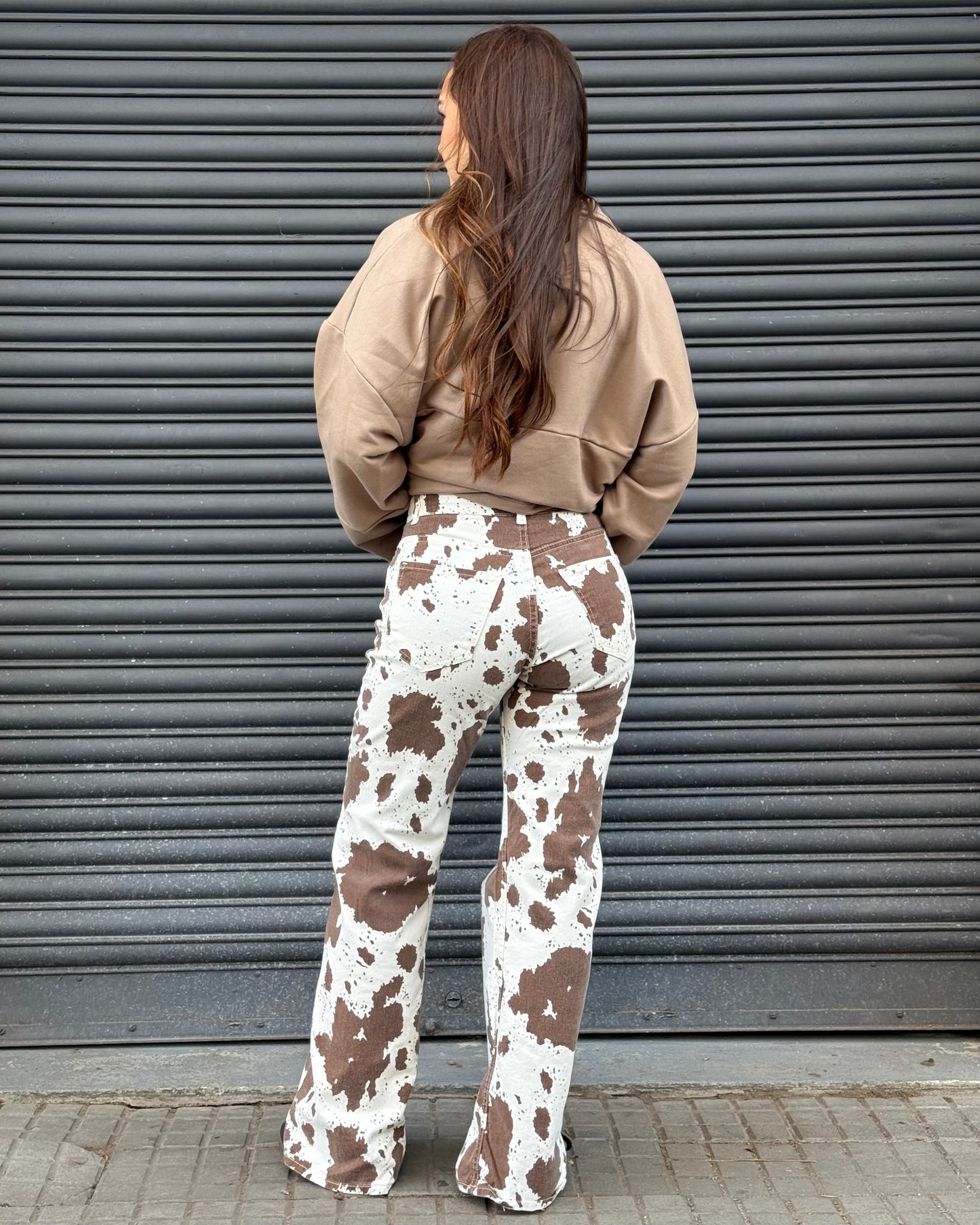 Wide leg vaca - chocolate