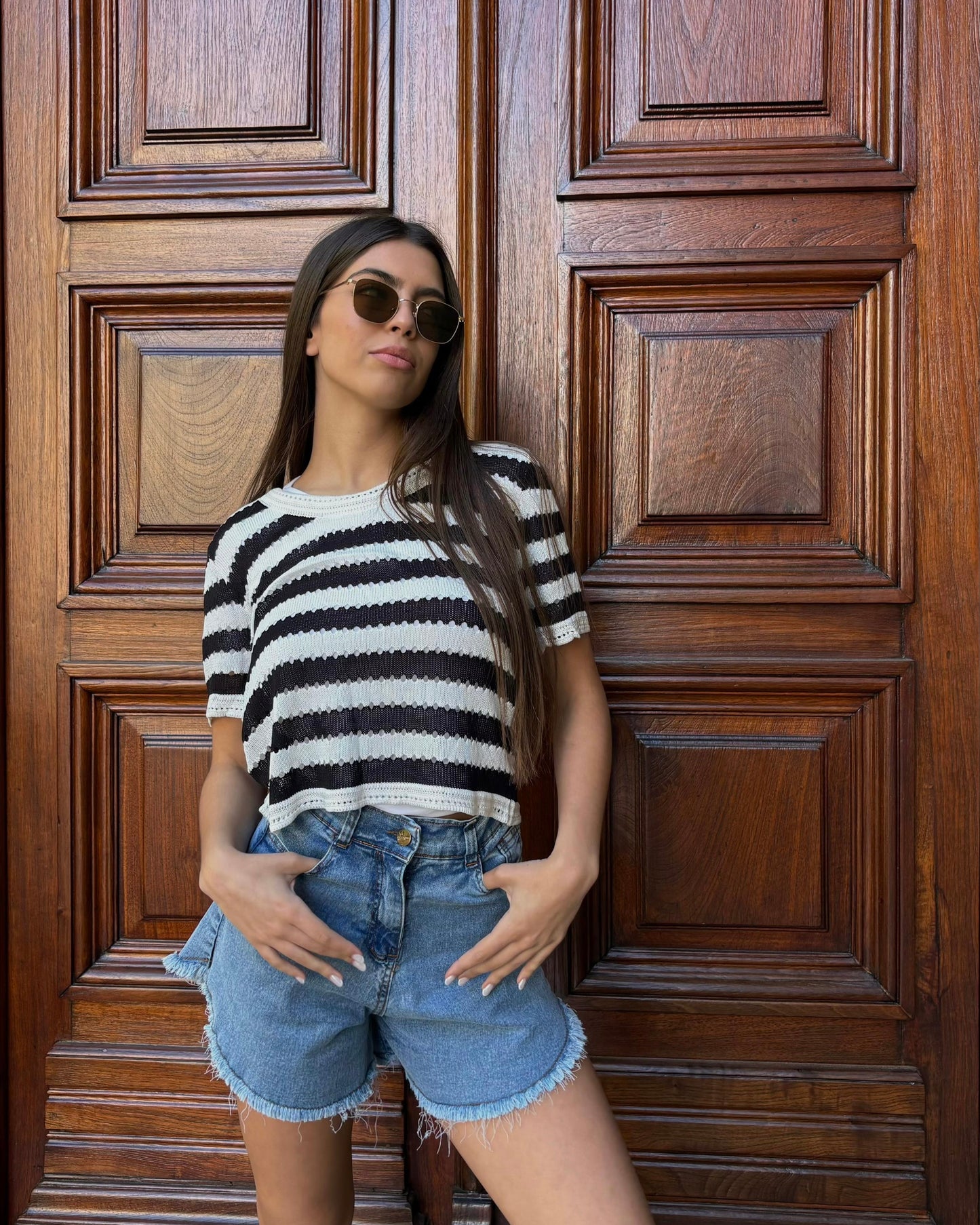 Remera tejida