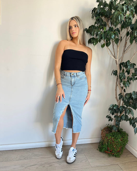 Falda denim long - clarita