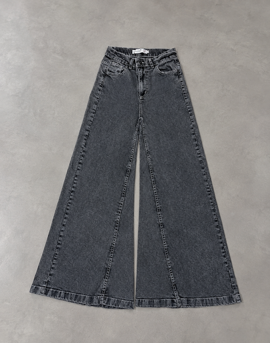 Jean mega ancho - gris