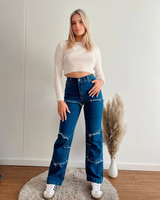 Jean con costuras