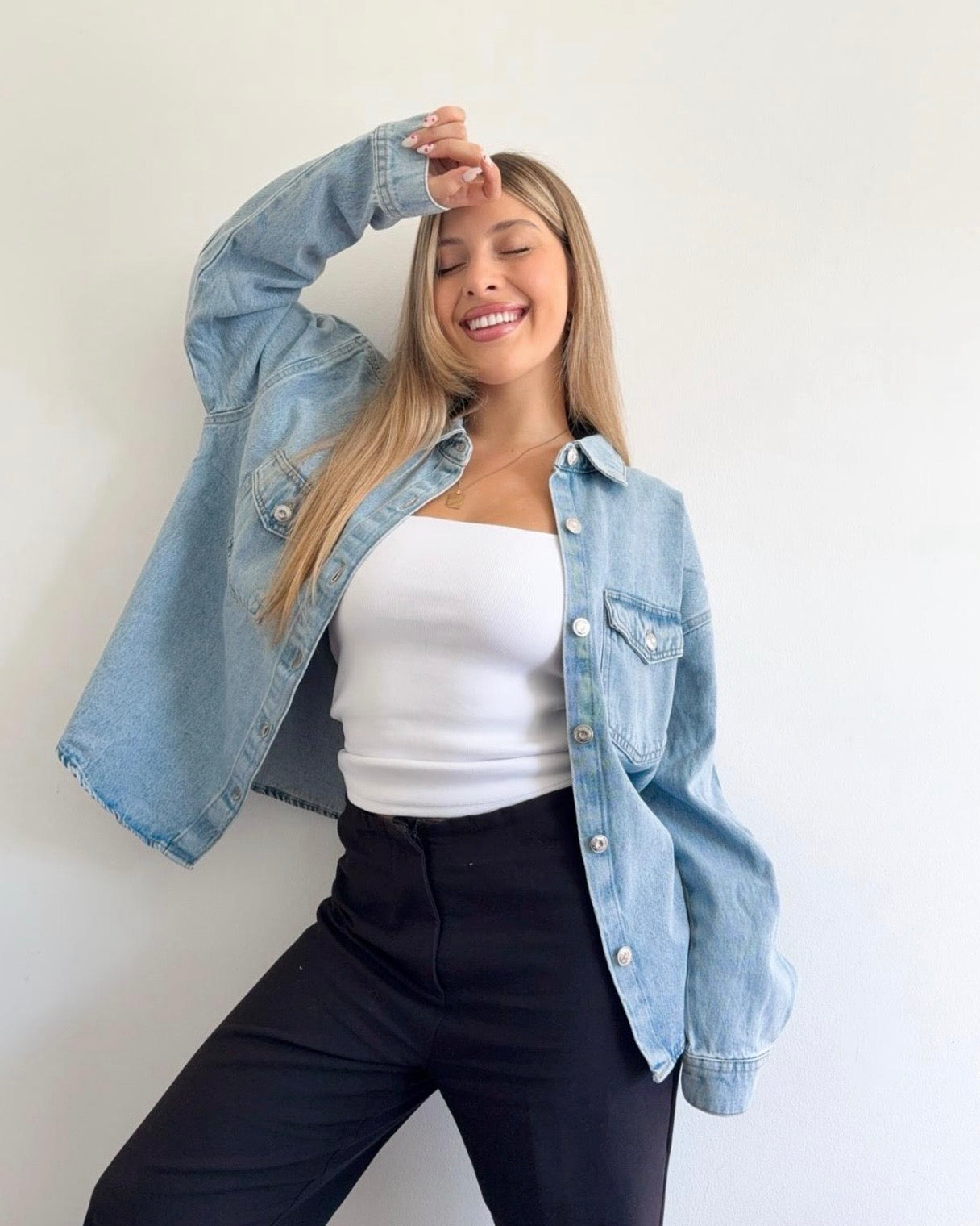 Sobrecamisa - celeste