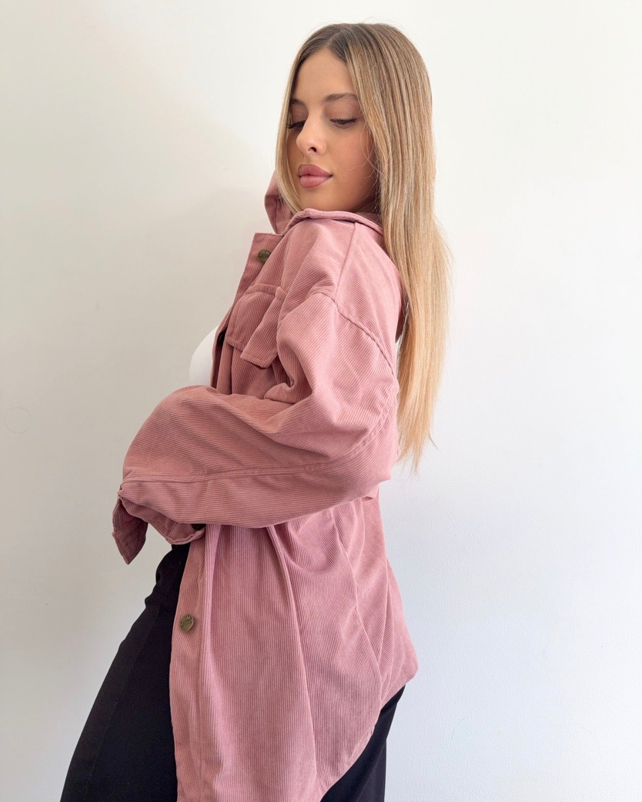 Sobrecamisa pana - rosa