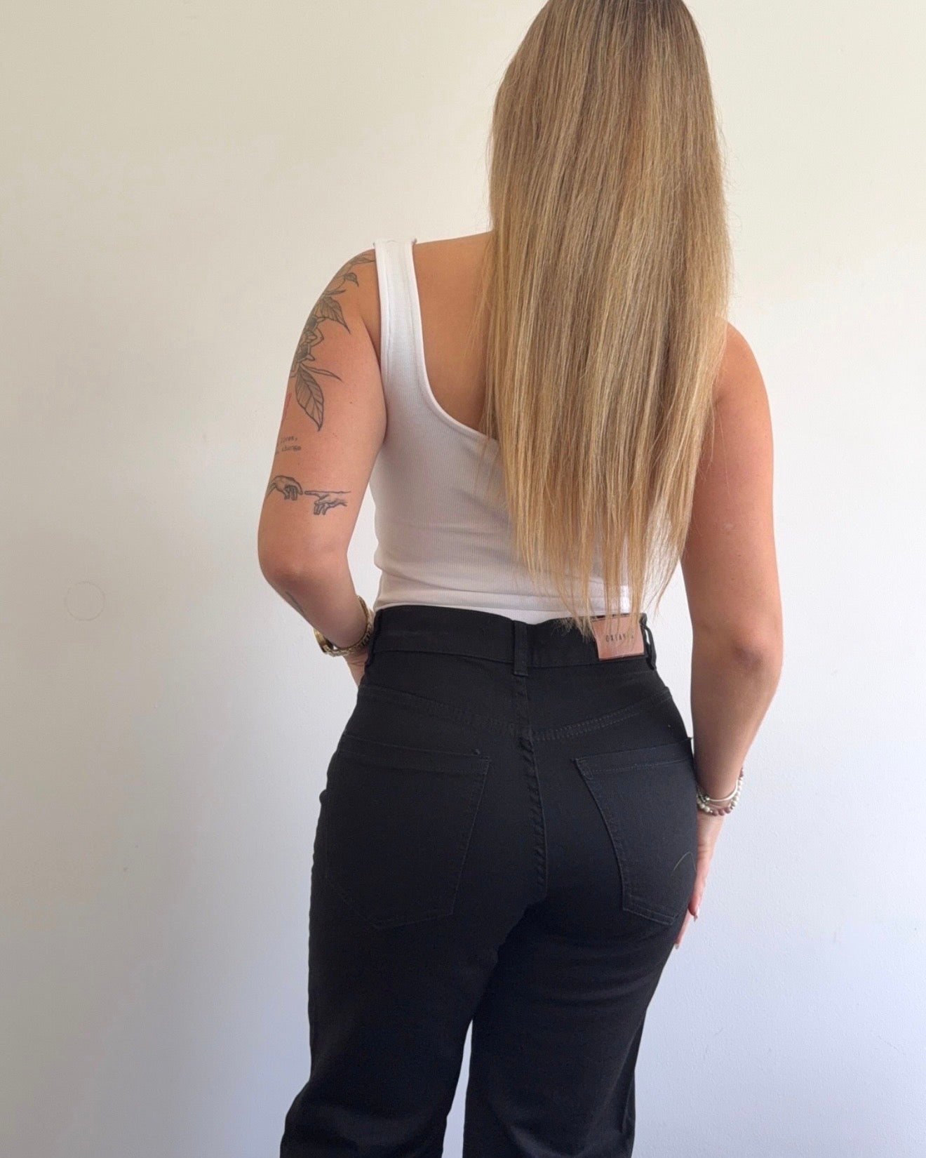 Jean wide - negro