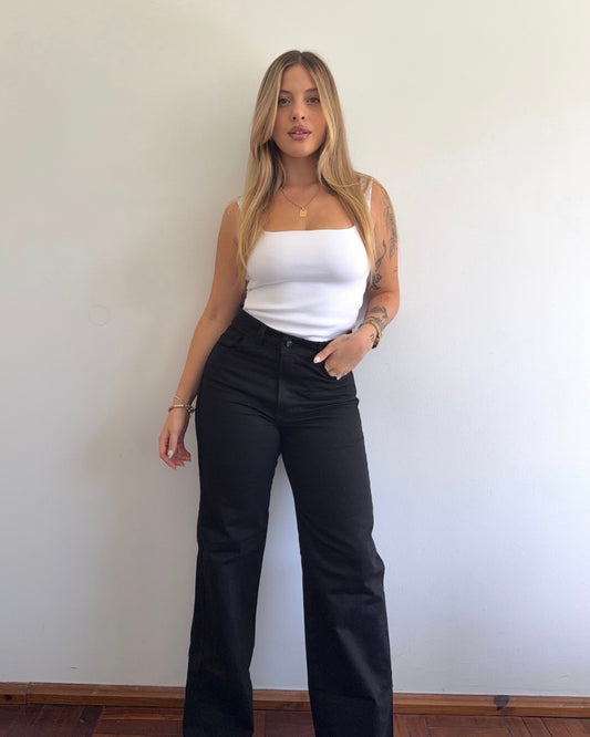 Jean wide - negro