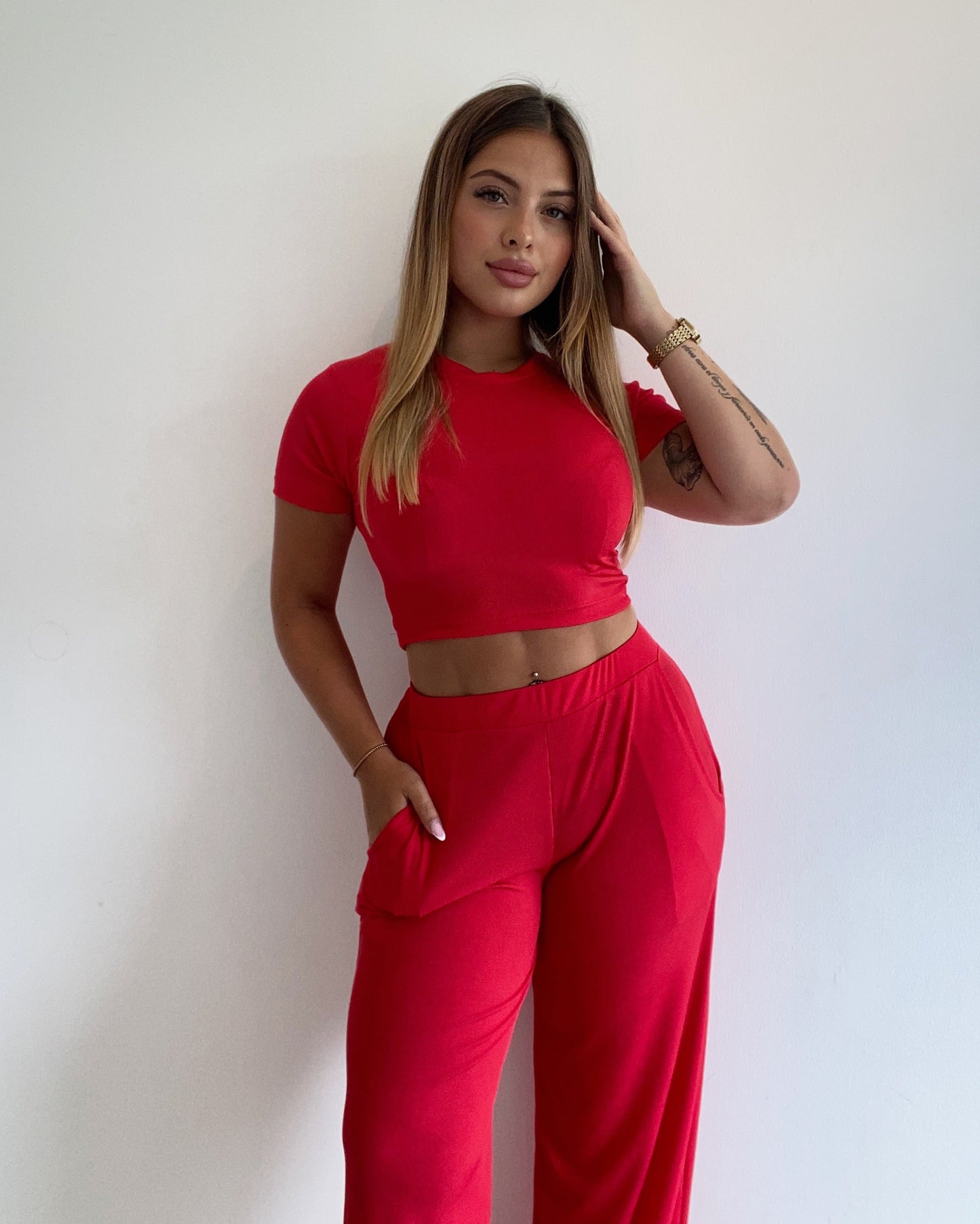 Conjunto Top + Wide leg