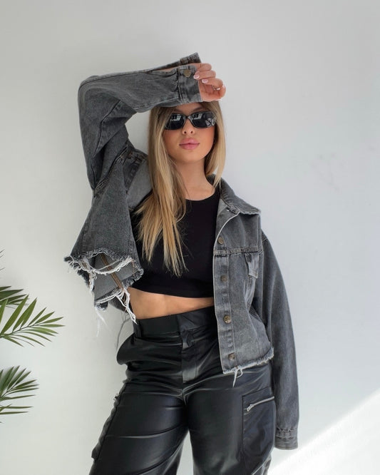 Campera Jean - Gris