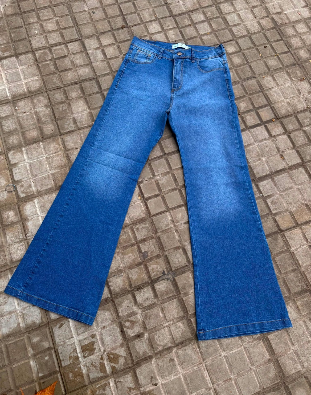Jean semi Oxford - gastado