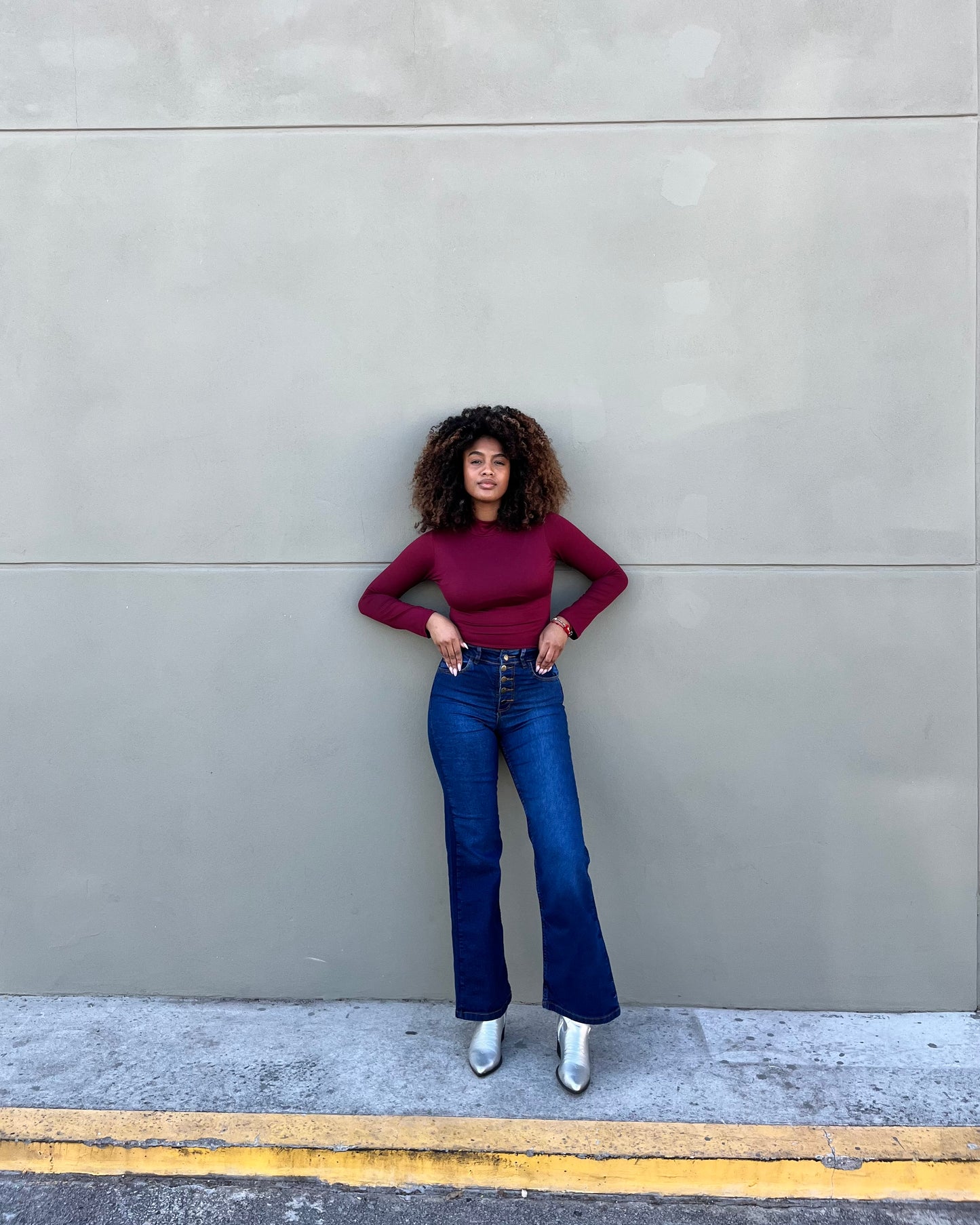 Jean semi Oxford - abotonado