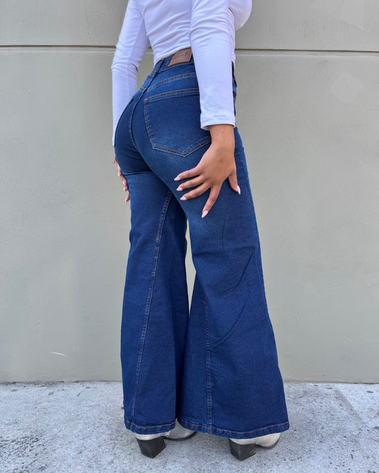Jean mega ancho - azul