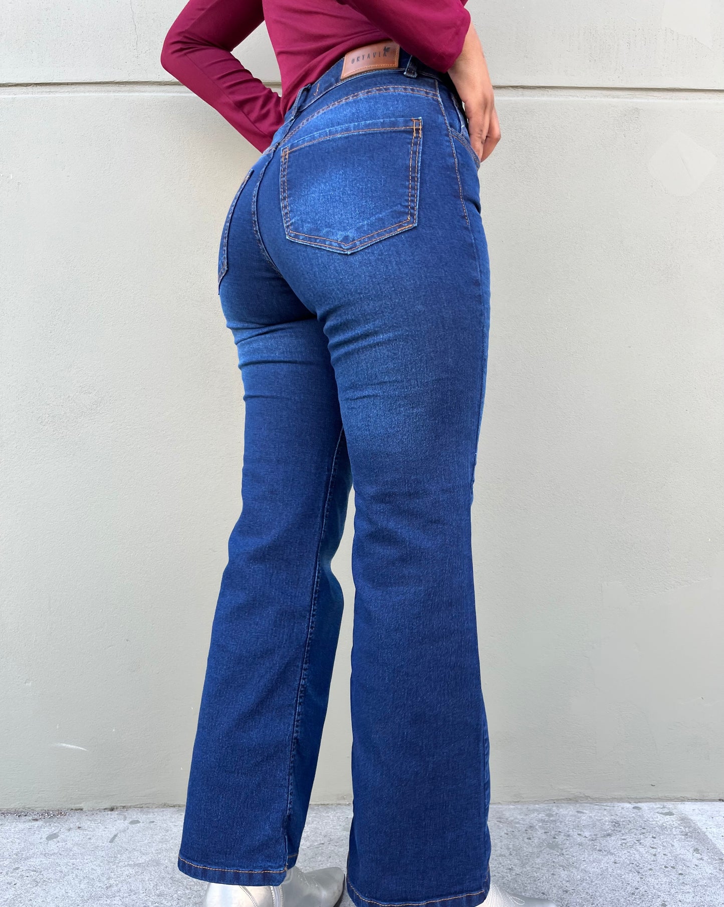 Jean semi Oxford - abotonado