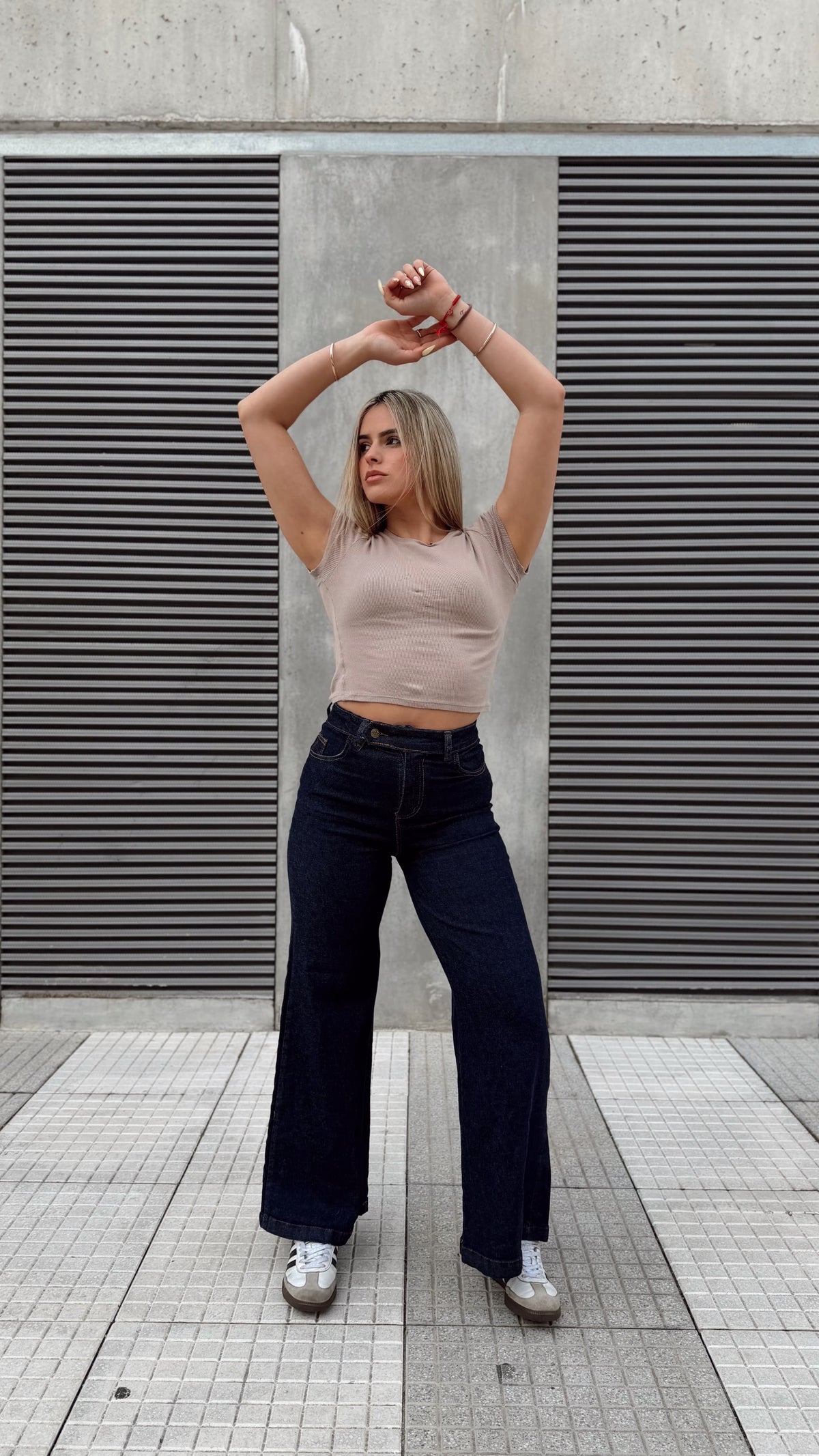Jean flecha culotte - azul