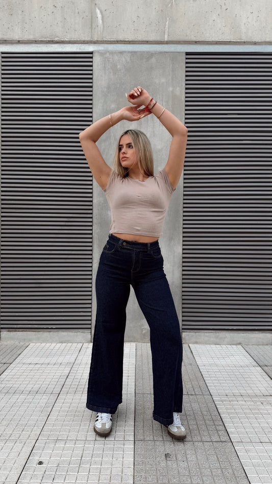 Jean flecha culotte - azul